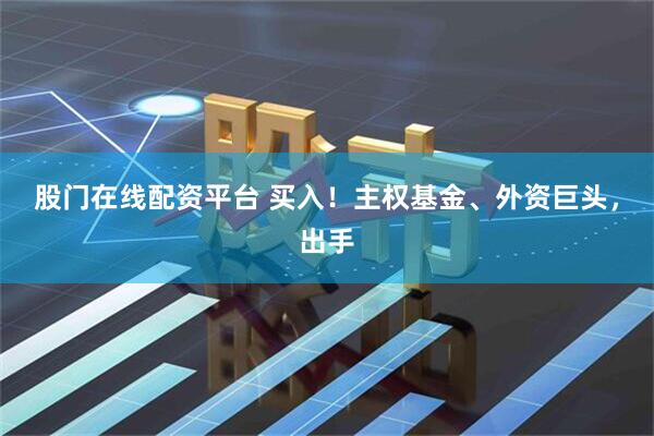股门在线配资平台 买入！主权基金、外资巨头，出手